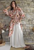 Riad Nights Longline Belted Duster Shirt Rust